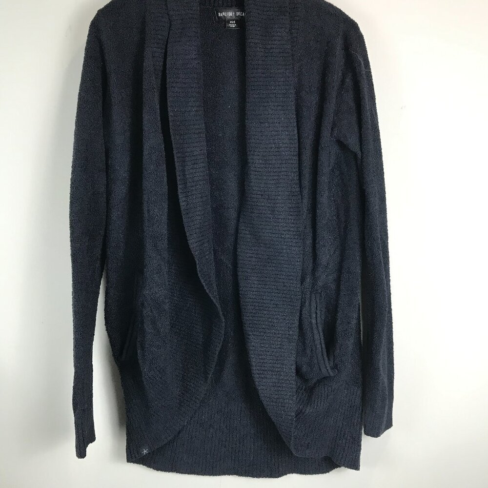 Women's Black Cozy Barefoot Dreams Cardigan Size XS/S